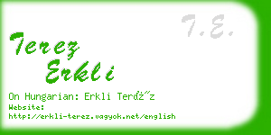 terez erkli business card